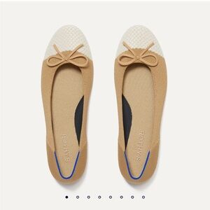New in box! Rothy’s The Ballet Flat in Pearl size 10